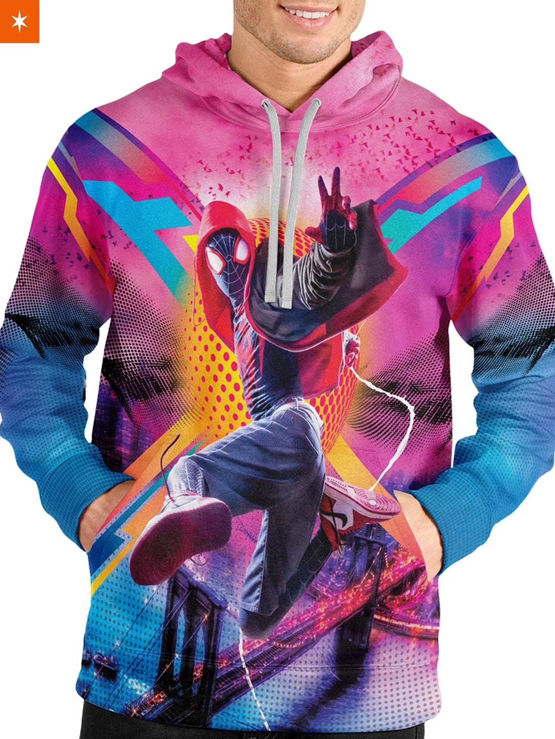 Fandomaniax - Spidey Miles Unisex Pullover Hoodie