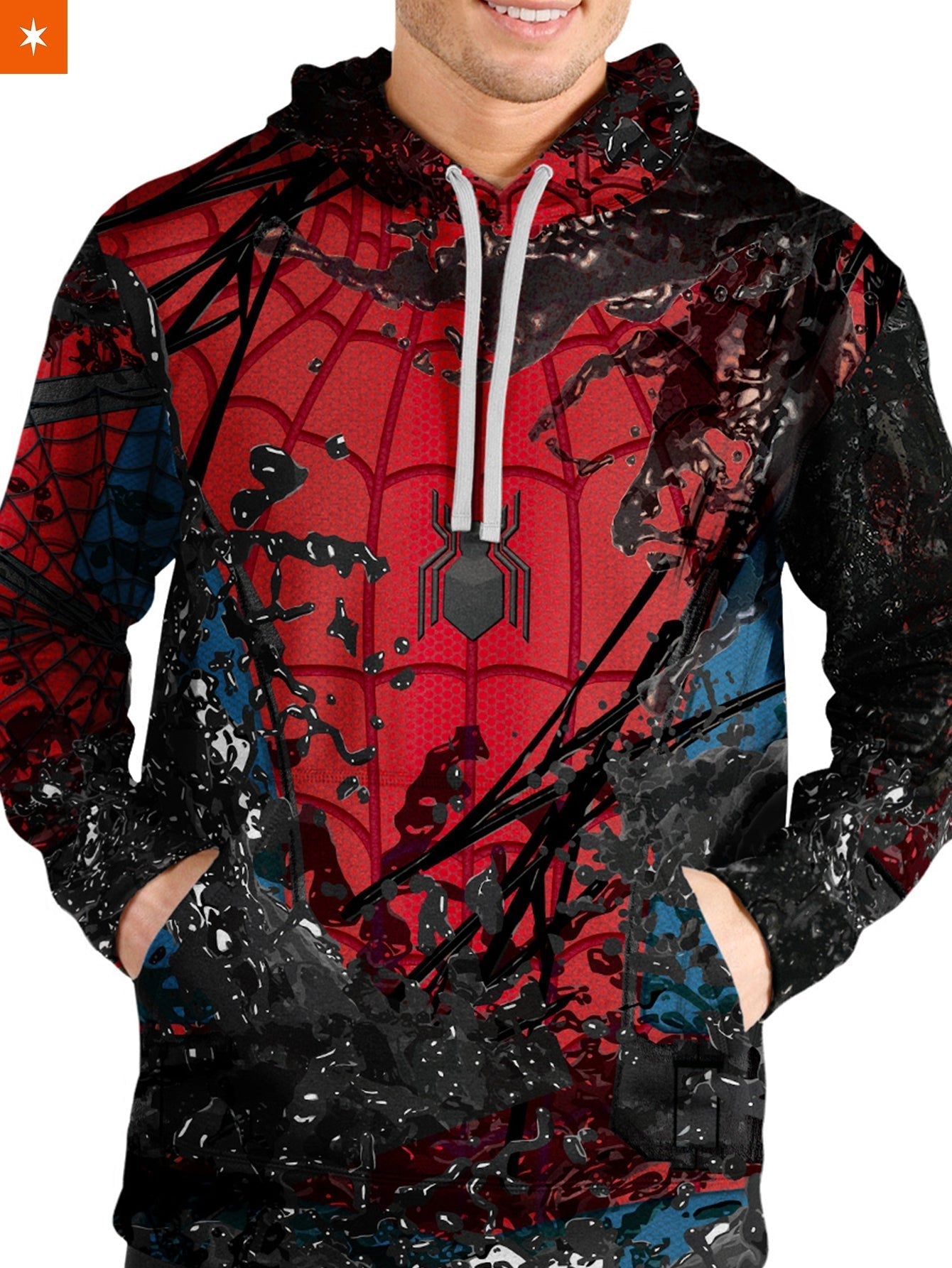 Fandomaniax - Spidey Symbiote Unisex Pullover Hoodie