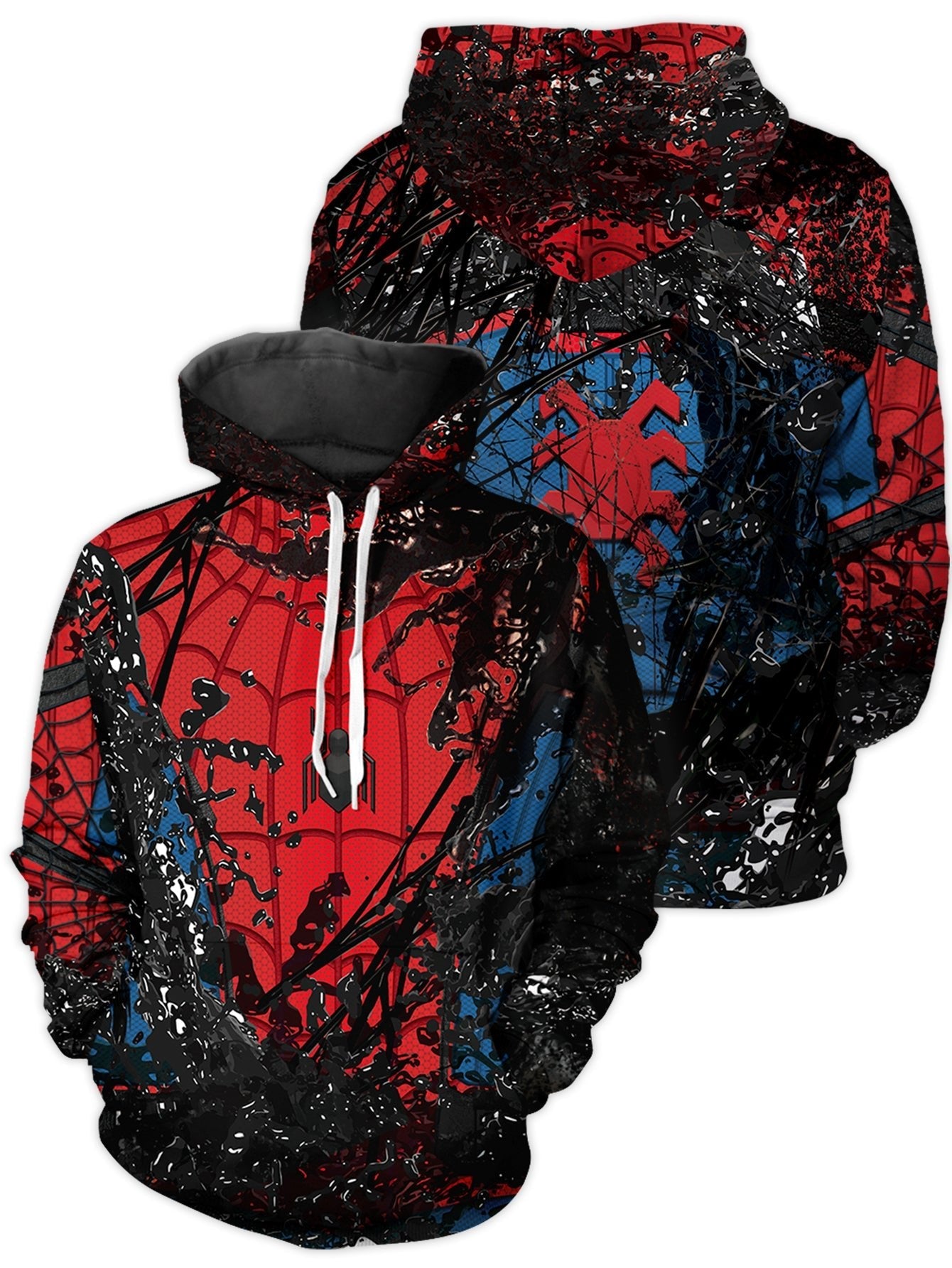 Fandomaniax - Spidey Symbiote Unisex Pullover Hoodie