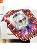 Fandomaniax - Stan Lee Superheroes Quilt Blanket