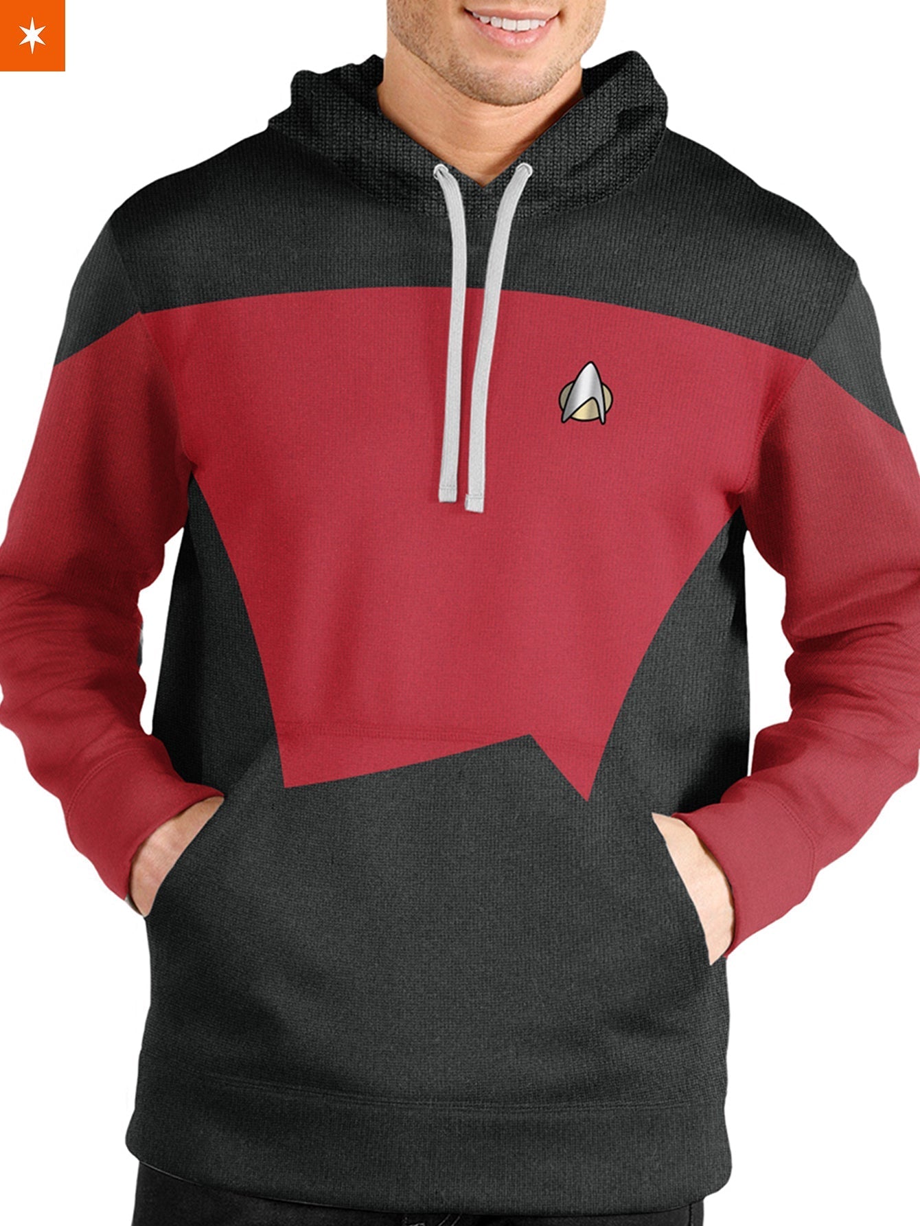 Fandomaniax - Starfleet Command Division Unisex Pullover Hoodie