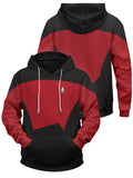 Fandomaniax - Starfleet Command Division Unisex Pullover Hoodie