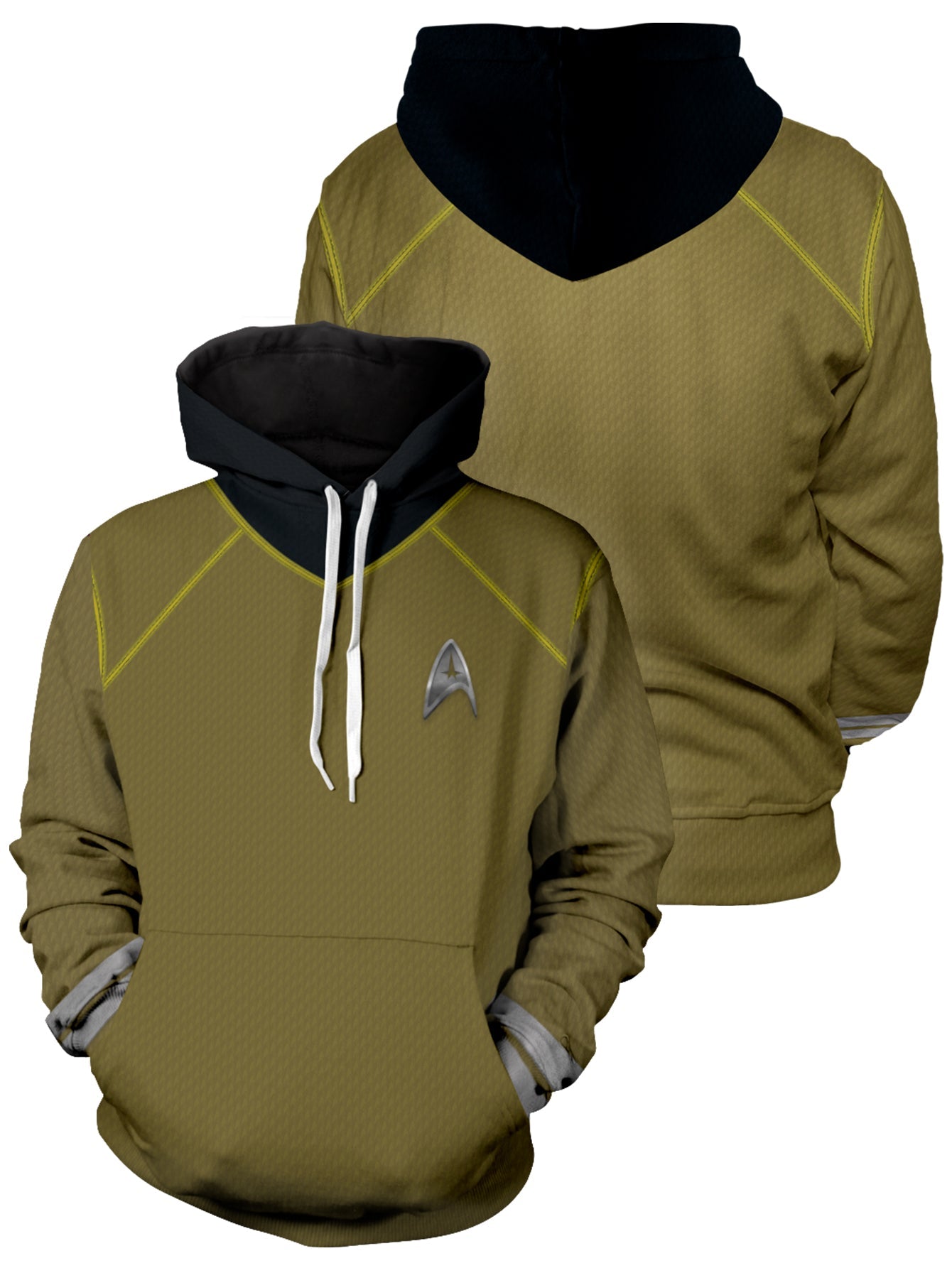 Fandomaniax - Starfleet Command Unisex Pullover Hoodie