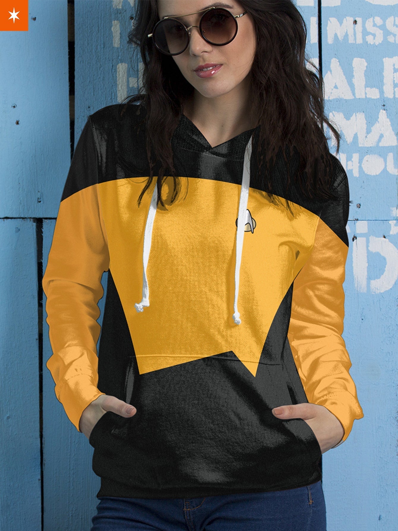 Fandomaniax - Starfleet Operations Division Unisex Pullover Hoodie