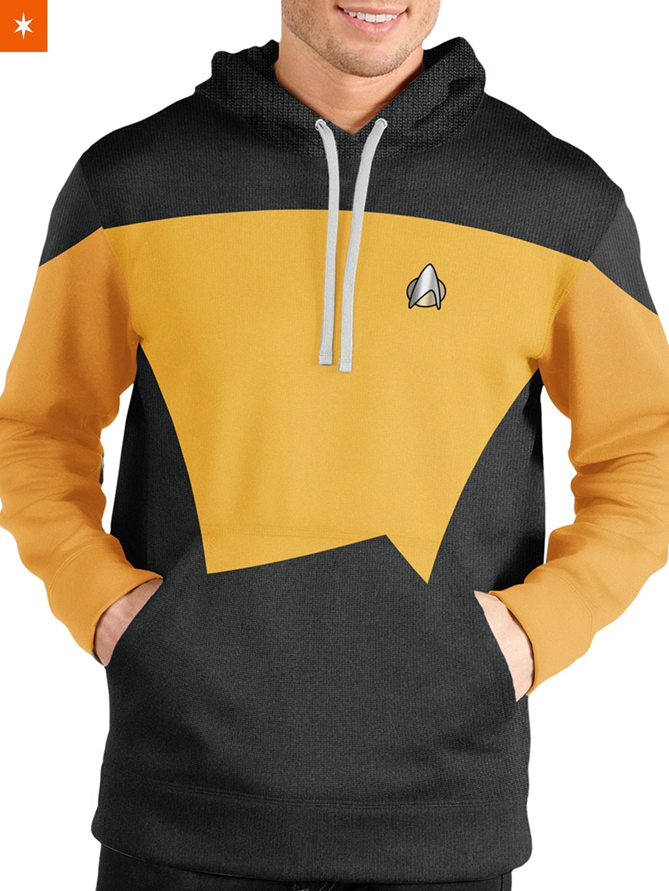 Fandomaniax - Starfleet Operations Division Unisex Pullover Hoodie