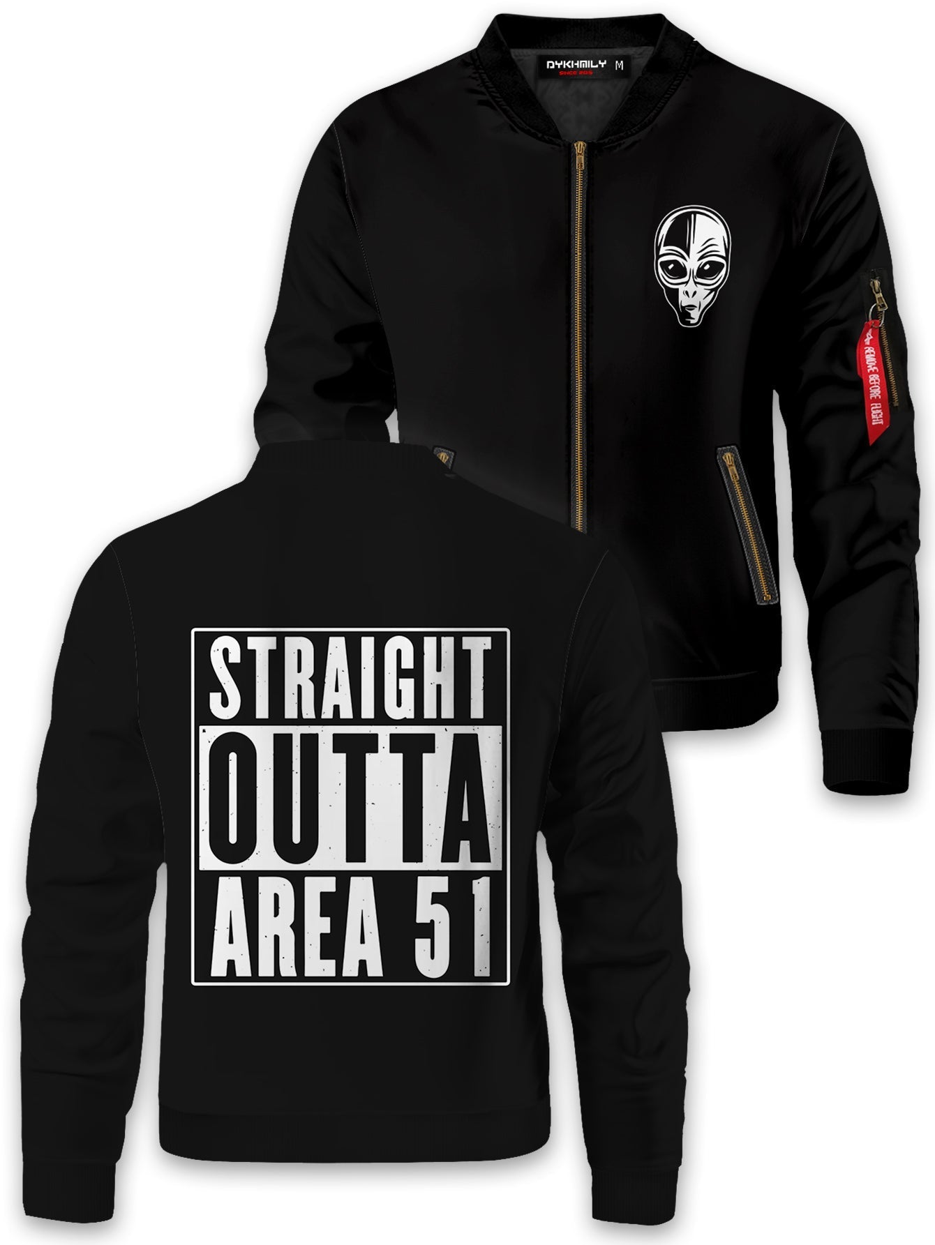 Fandomaniax - Straight Outta Area 51 Bomber Jacket