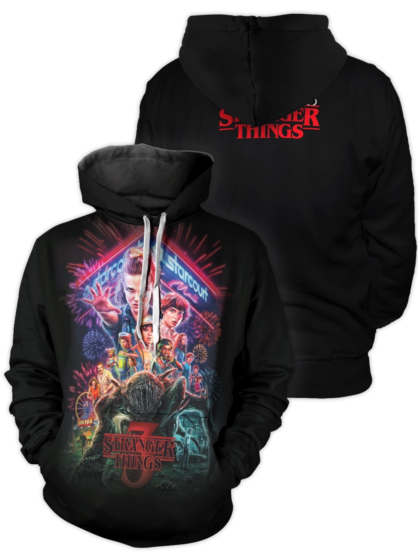 Fandomaniax - Stranger Things Unisex Pullover Hoodie