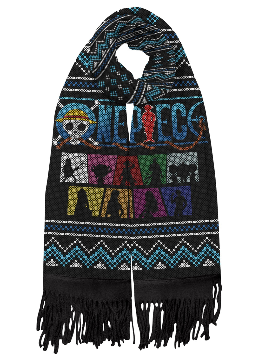 Fandomaniax - Straw Hat Crew Silhouette Wool Scarf