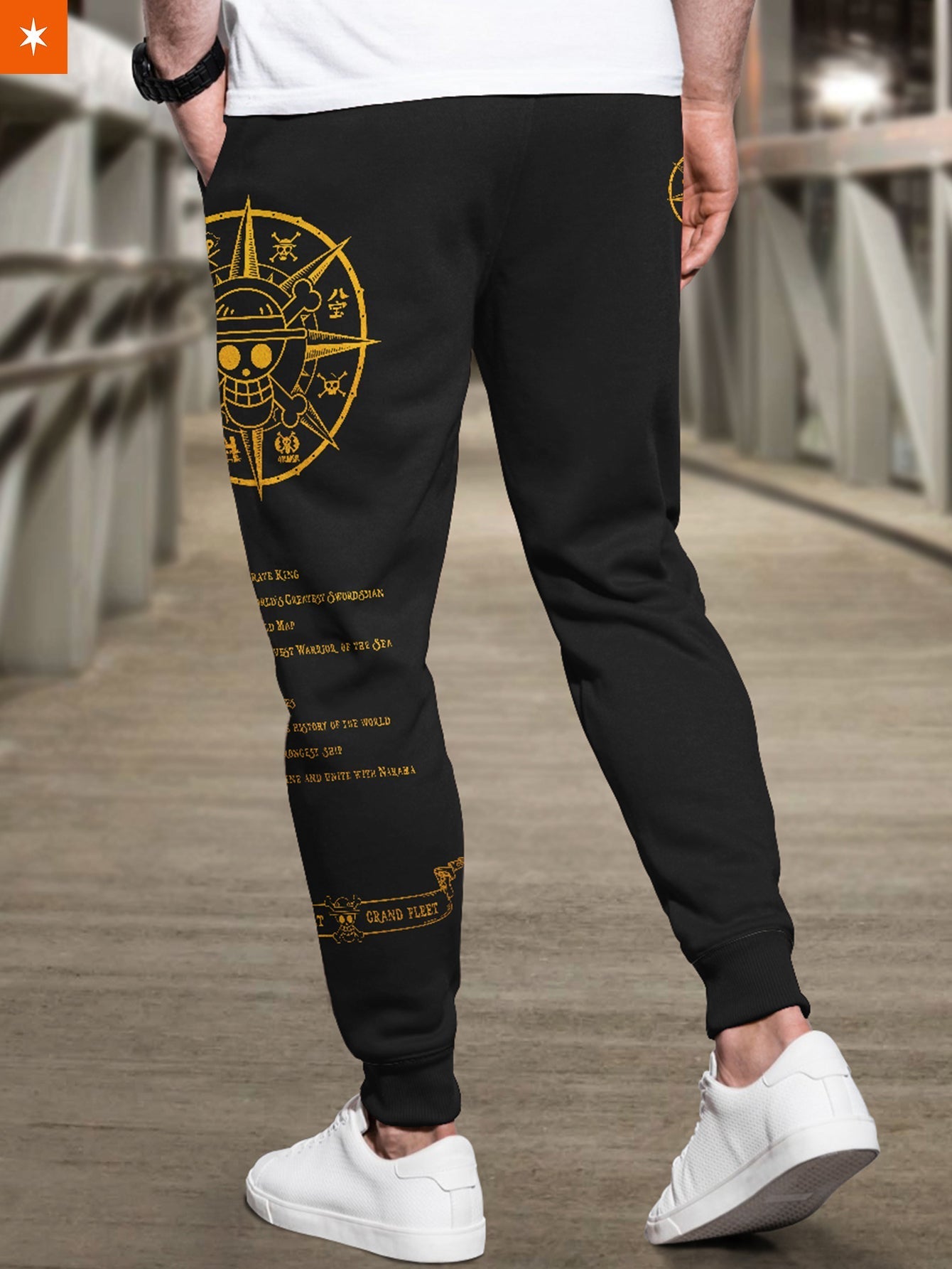 Fandomaniax - [Buy 1 Get 1 SALE] Straw Hat Grand Fleet Jogger Pants