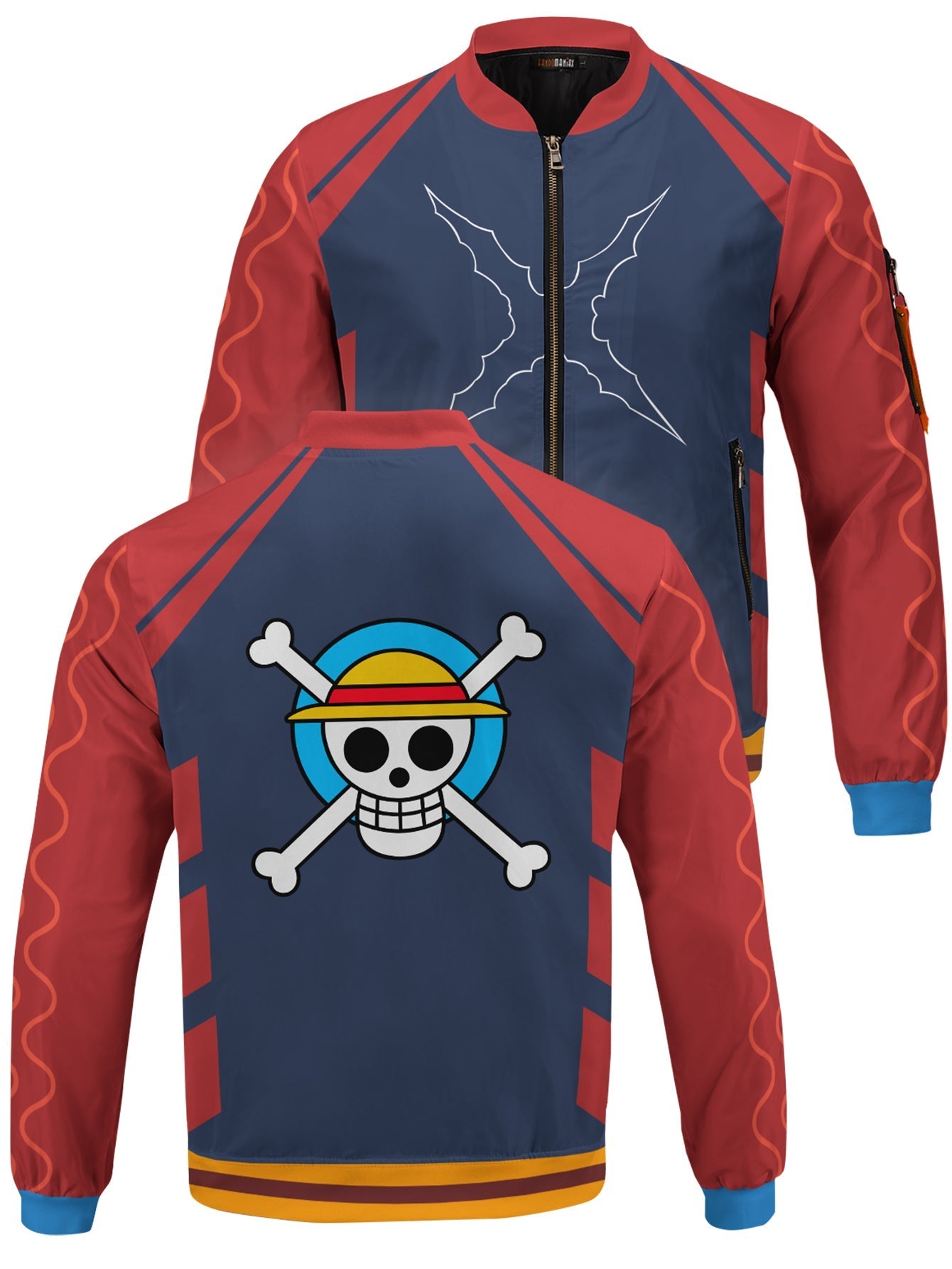 Fandomaniax - Straw Hat Jersey Bomber Jacket