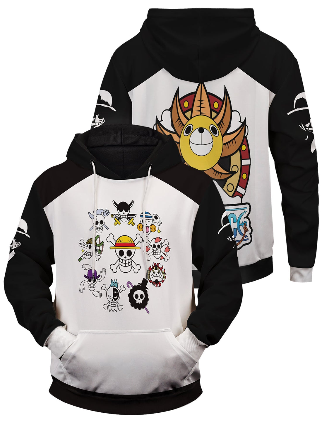 Fandomaniax - Straw Hat Pirates Unisex Pullover Hoodie