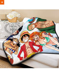 Fandomaniax - Strawhat Crew Quilt Blanket