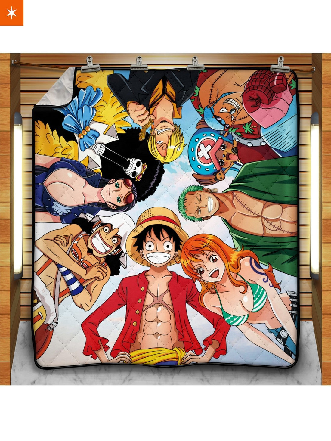 Fandomaniax - Strawhat Crew Quilt Blanket