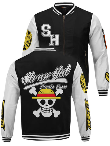 Fandomaniax - Strawhat Jersey V2 Bomber Jacket