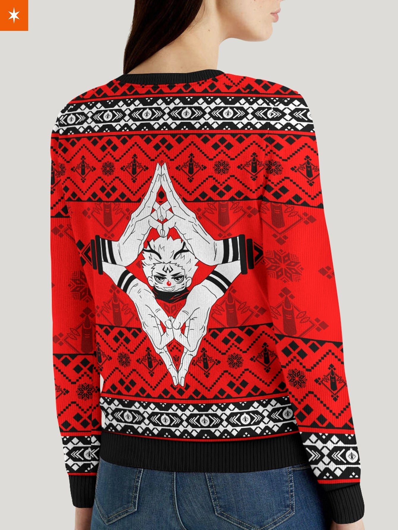 Fandomaniax - Sukuna Christmas Unisex Wool Sweater