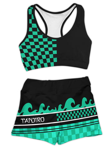 Fandomaniax - Summer Tanjiro Active Wear Set