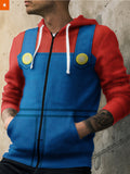 Fandomaniax - Super Mario Unisex Zipped Hoodie