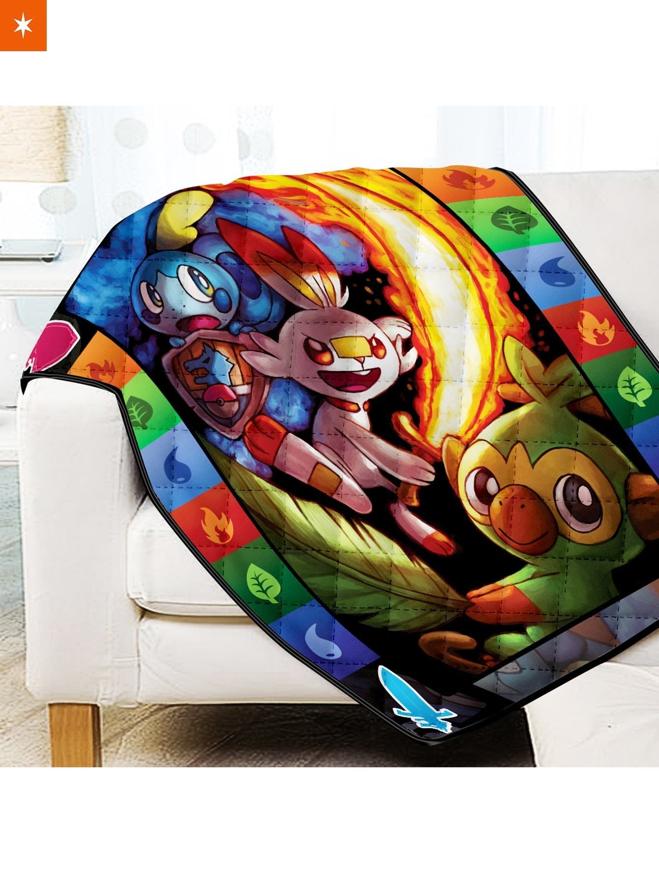 Fandomaniax - Sword & Shield Quilt Blanket