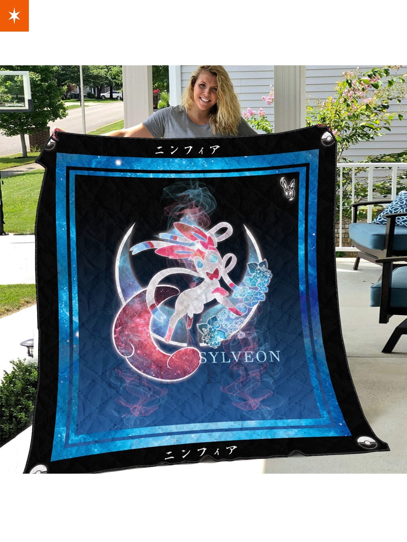 Fandomaniax - Sylveon Spirit Quilt Blanket