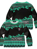 Fandomaniax - Tanjiro Christmas Kids Unisex Wool Sweater