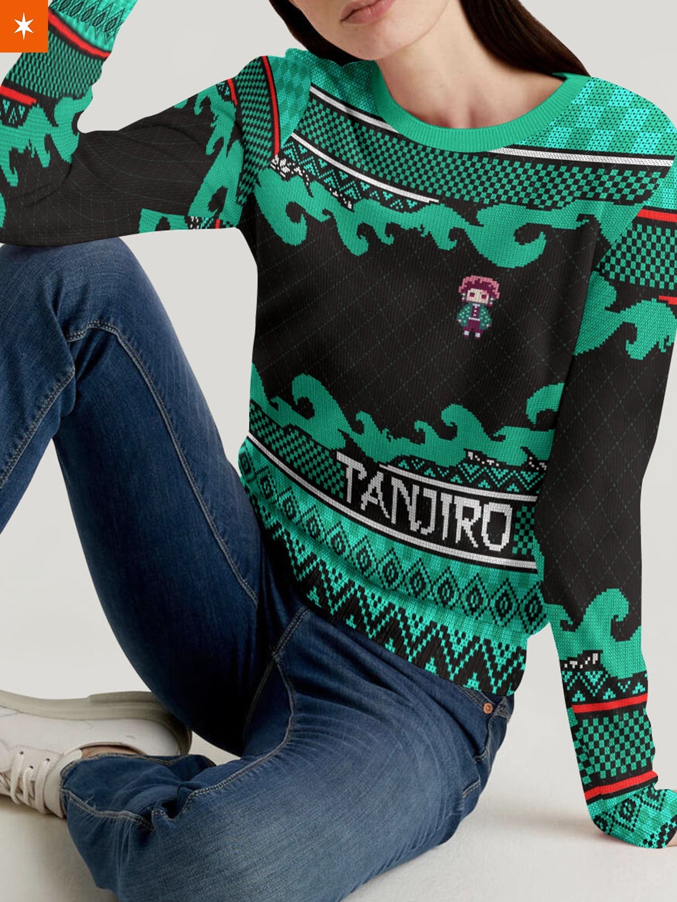 Fandomaniax - Tanjiro Christmas Unisex Wool Sweater