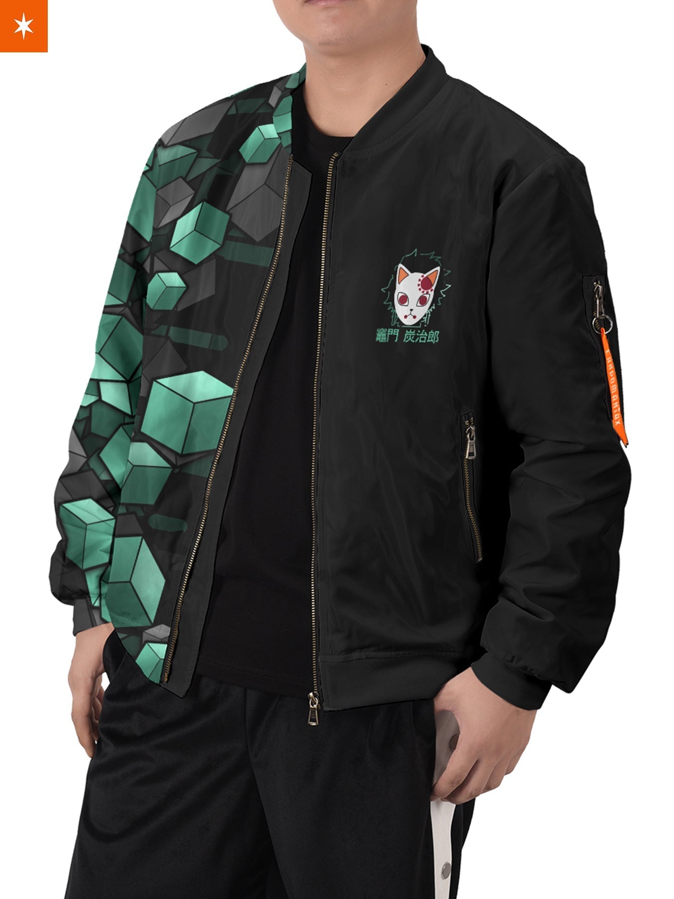 Fandomaniax - Tanjiro Cube Bomber Jacket