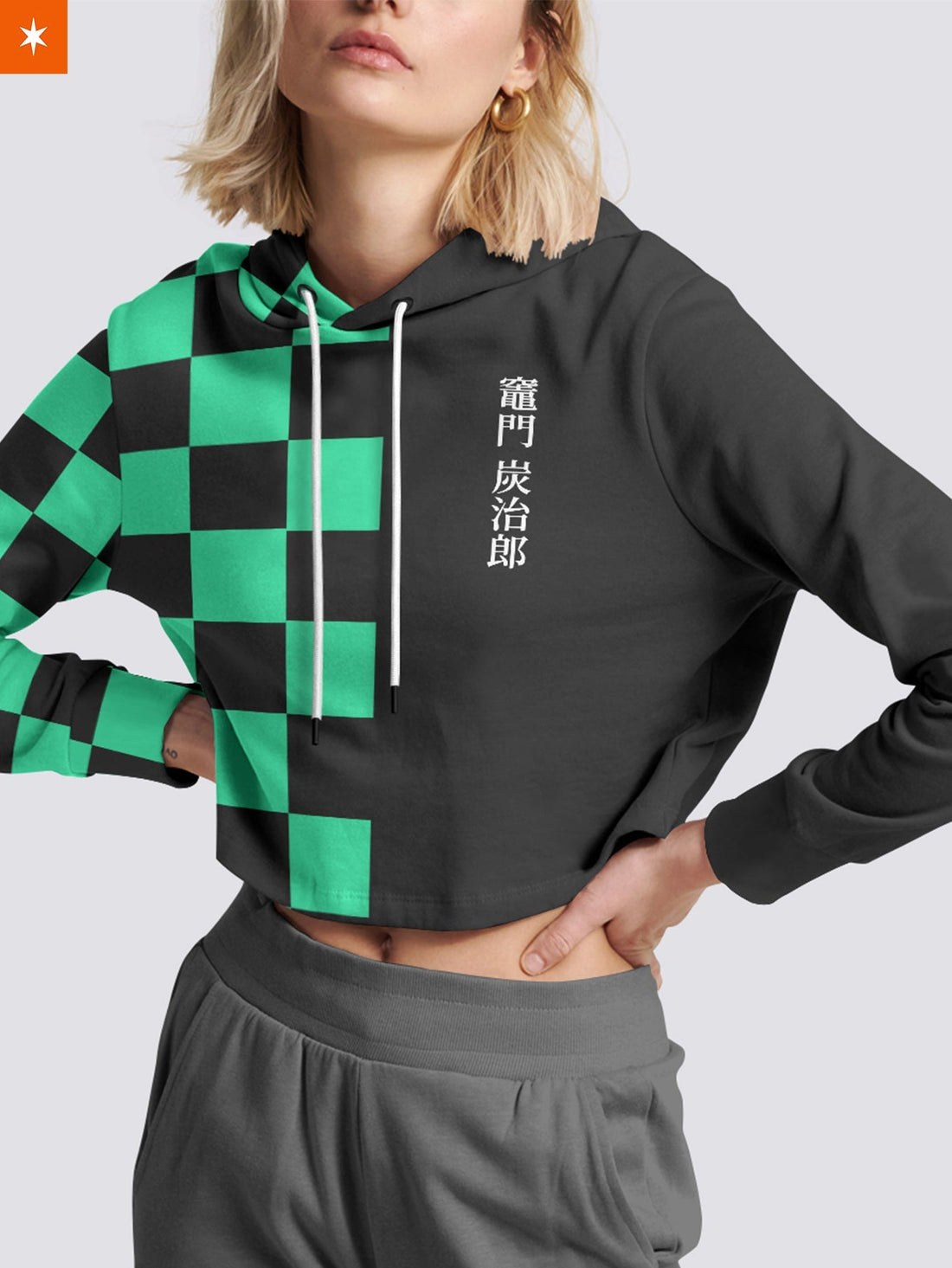 Fandomaniax - Tanjiro Fashion Cropped Hoodie