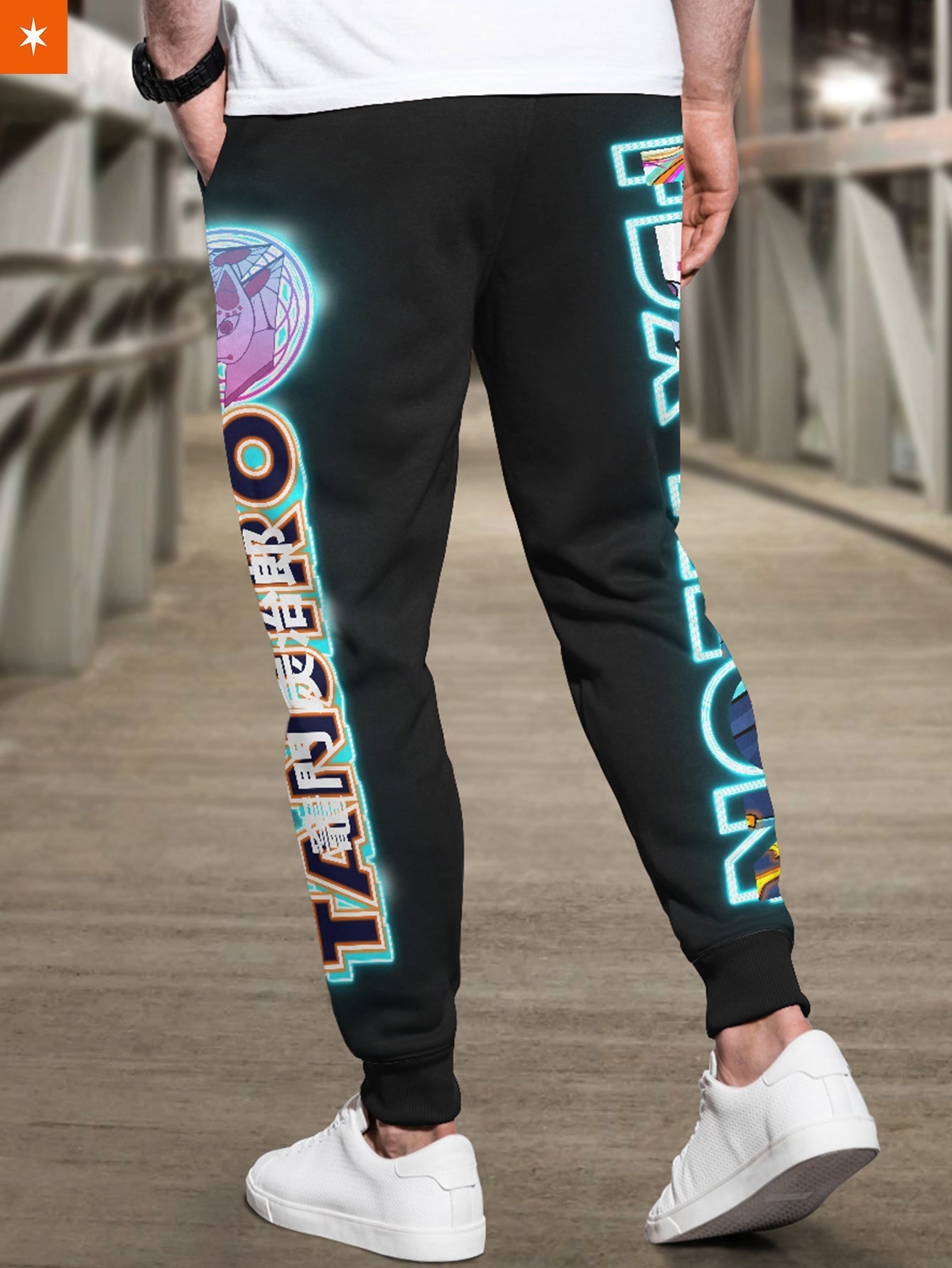 Fandomaniax - Tanjiro Neon Jogger Pants