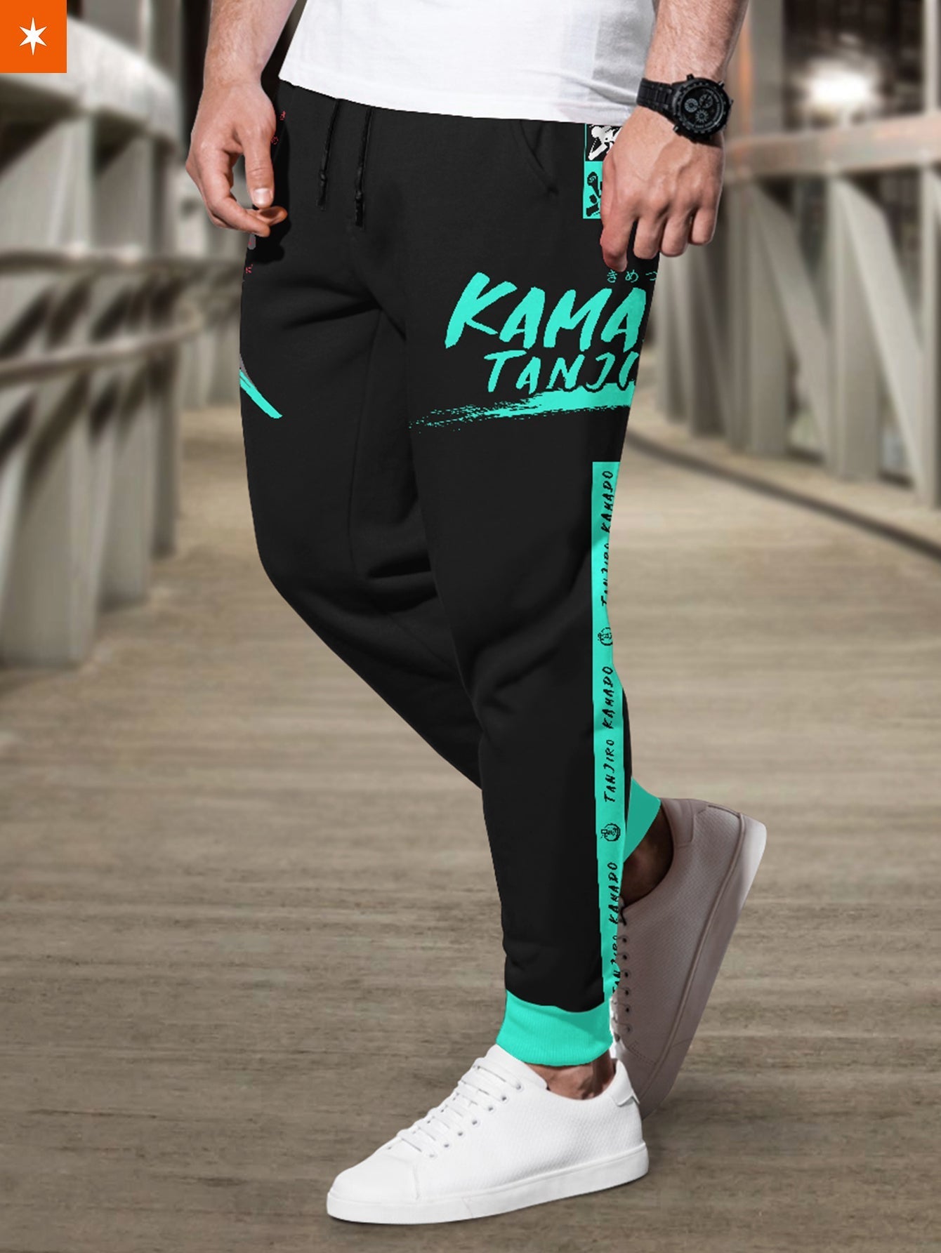 Fandomaniax - Tanjiro Style Jogger Pants