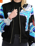 Fandomaniax - Tanjiro Water Style Bomber Jacket