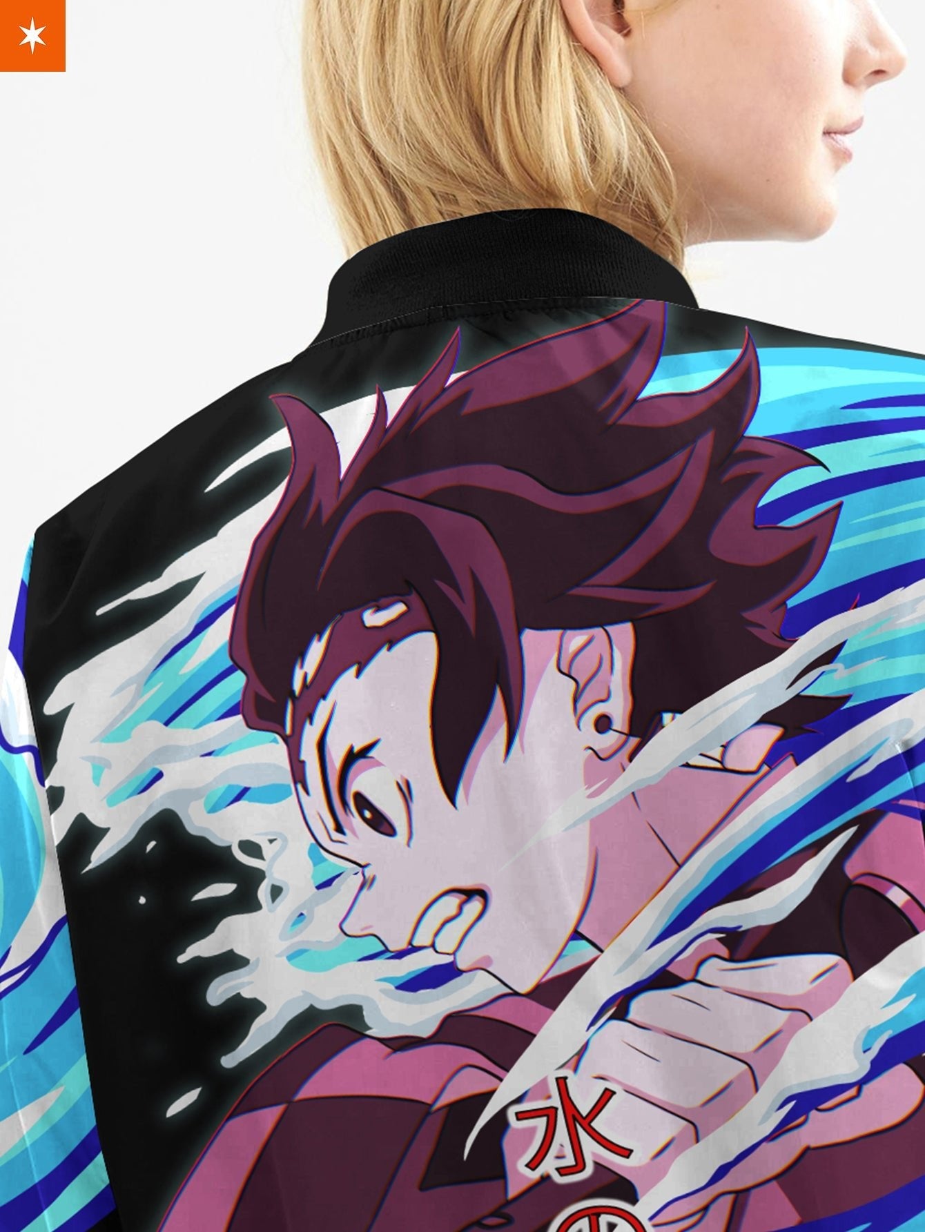 Fandomaniax - Tanjiro Water Style Bomber Jacket