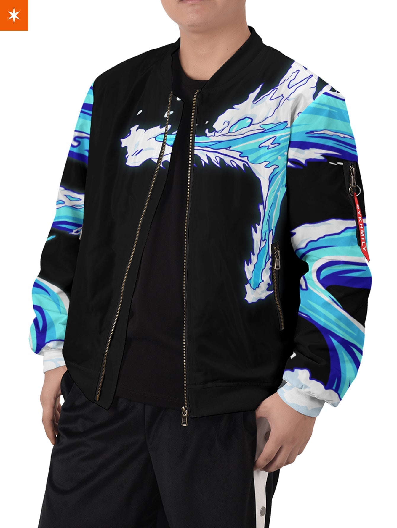 Fandomaniax - Tanjiro Water Style Bomber Jacket