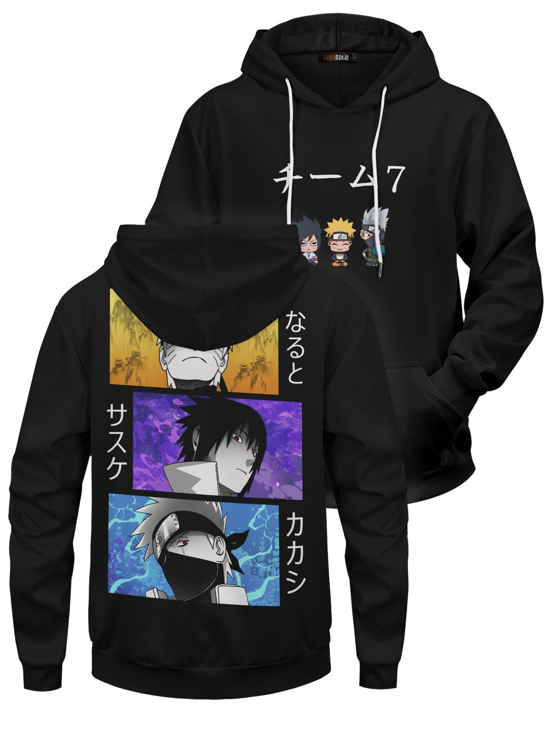 Fandomaniax - Team 7 Panel Unisex Pullover Hoodie