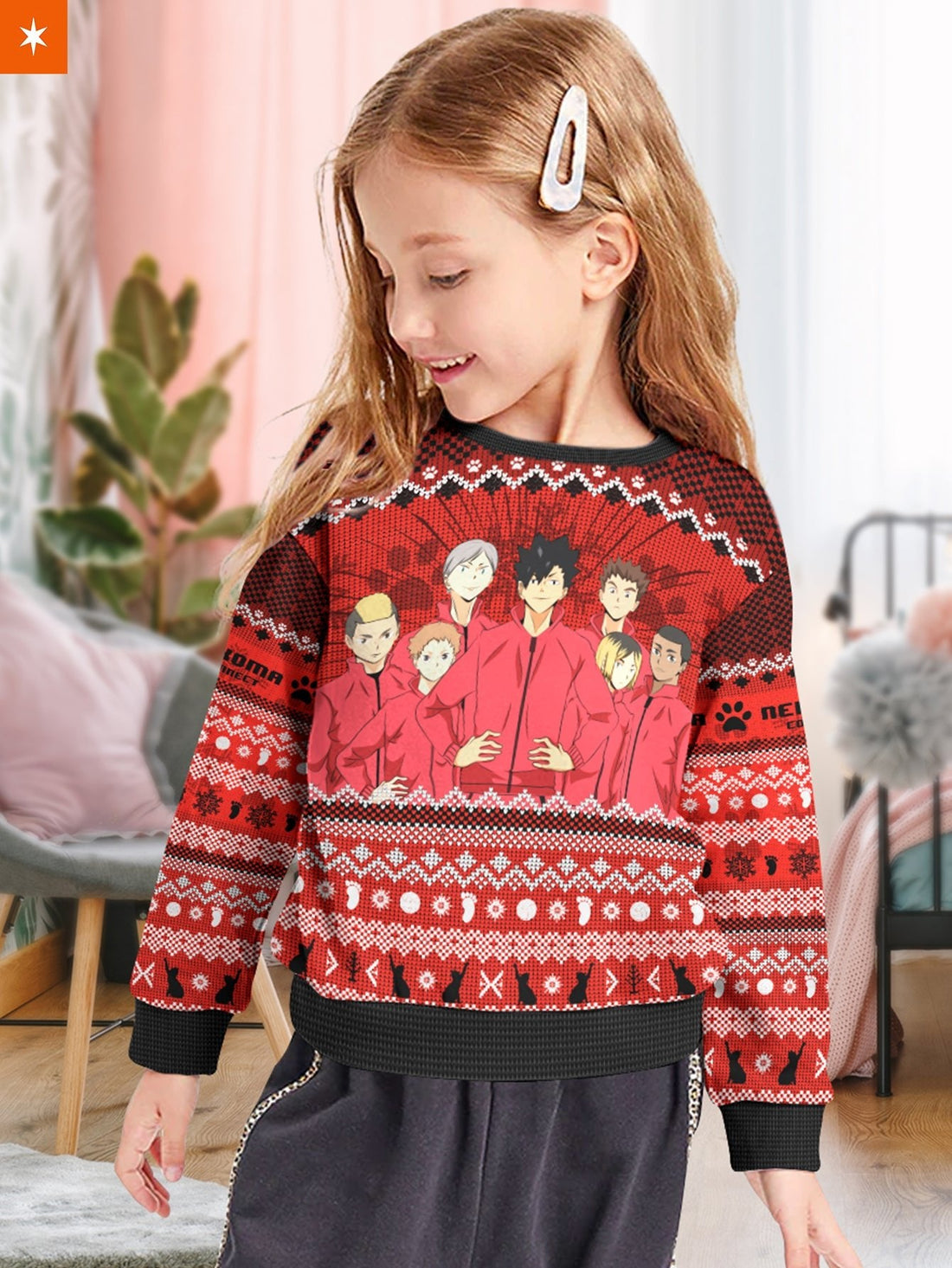 Fandomaniax - Team Cat Kids Unisex Wool Sweater