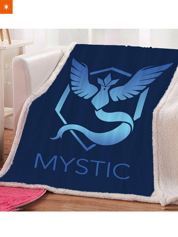 Fandomaniax - Team Mystic Throw Blanket