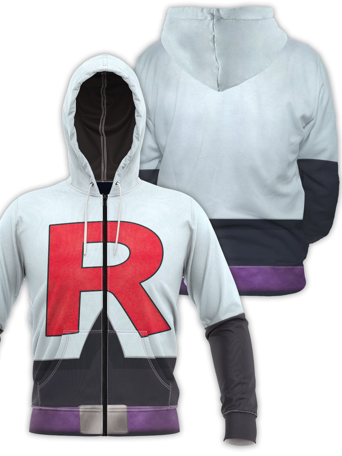 Fandomaniax - Team Rocket Unisex Zipped Hoodie