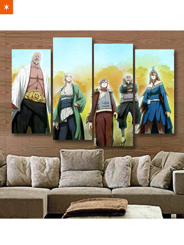 Fandomaniax - The Five Kage 4 Piece Canvas