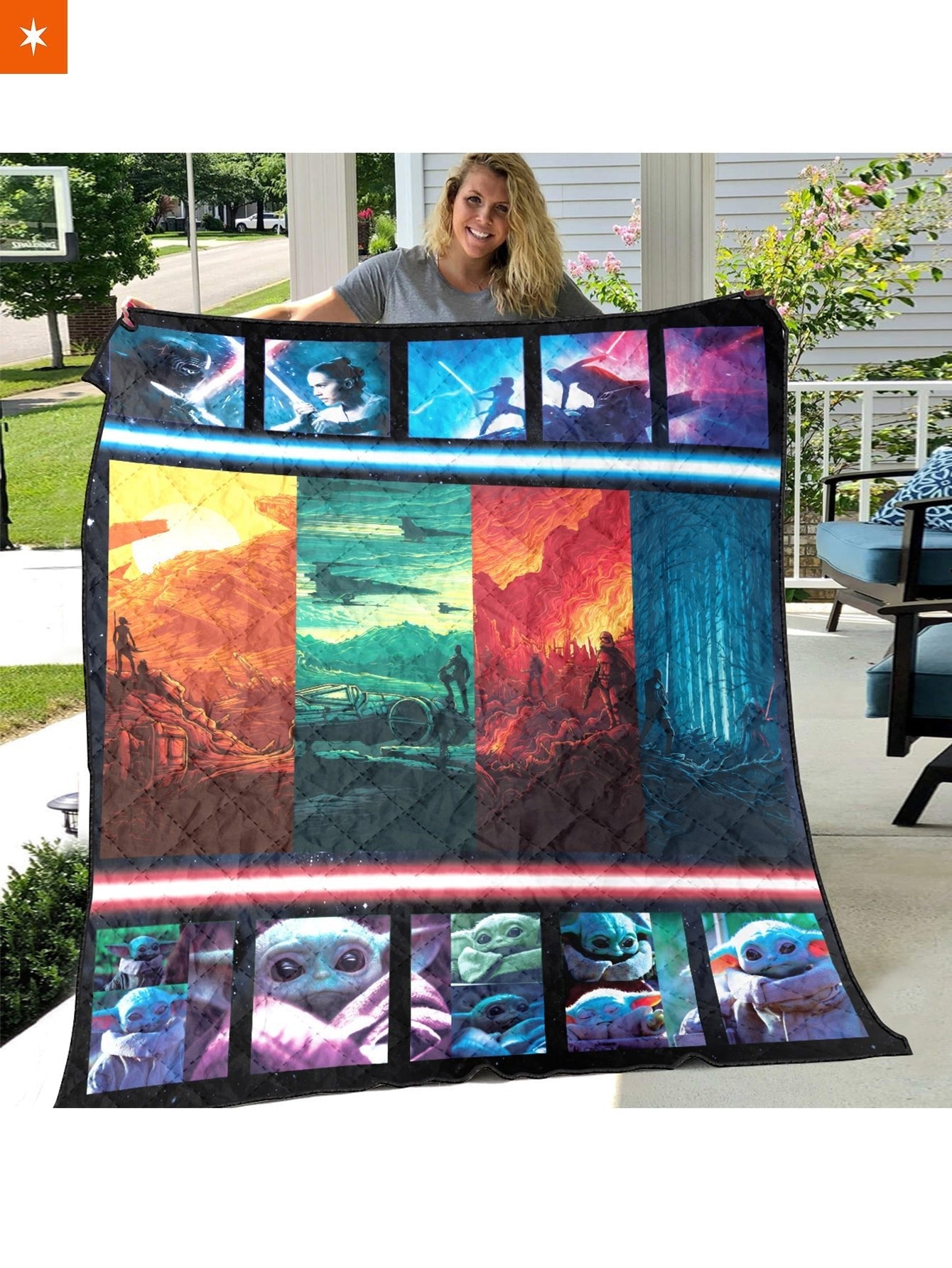 Fandomaniax - The Force Awakens Quilt Blanket