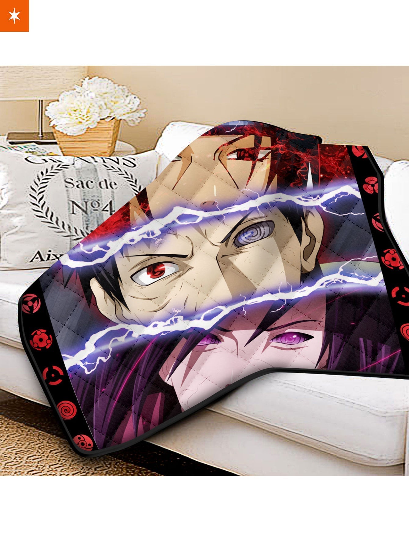 Fandomaniax - The Uchiha Quilt Blanket