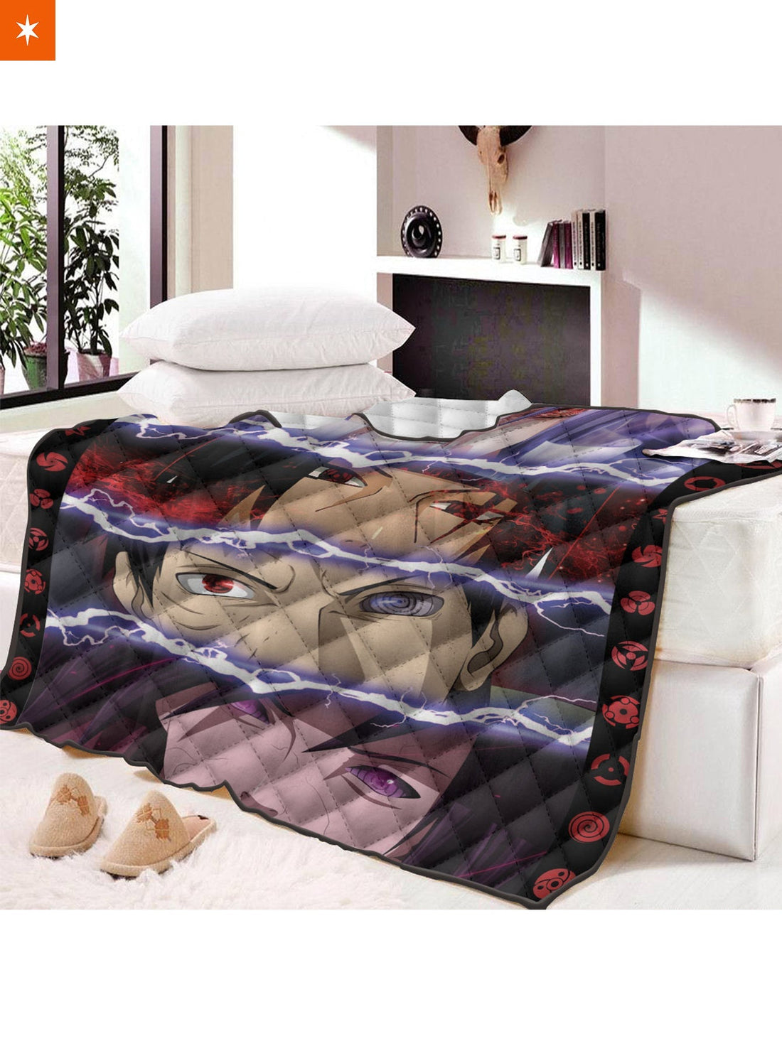 Fandomaniax - The Uchiha Quilt Blanket