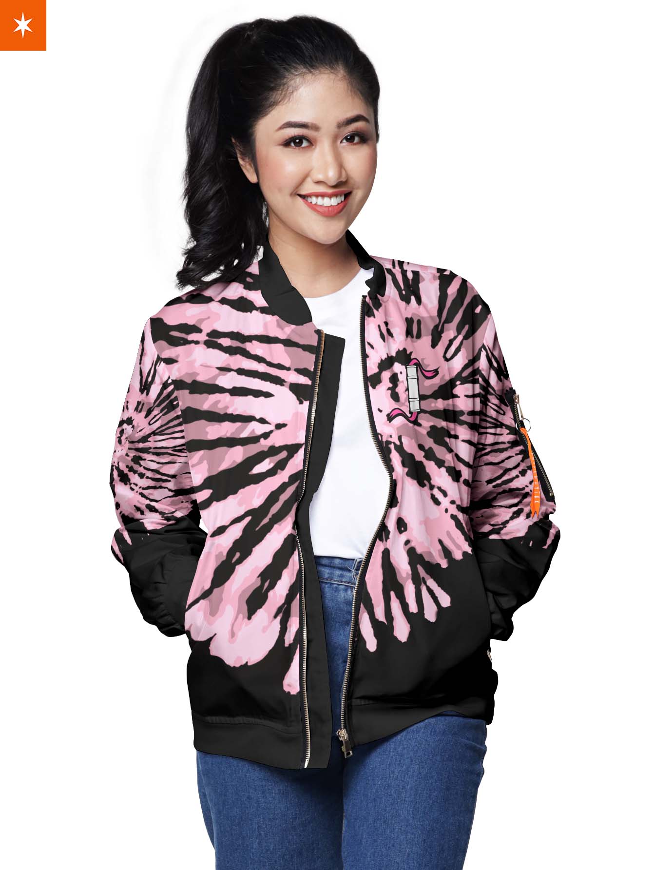 Fandomaniax - Tie Dye Nezuko Bomber Jacket