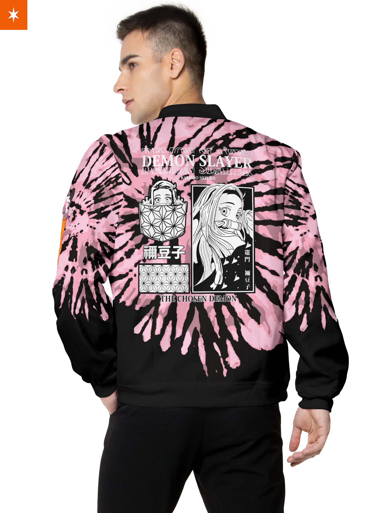 Fandomaniax - Tie Dye Nezuko Bomber Jacket