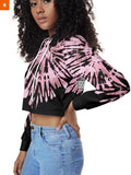 Fandomaniax - Tie Dye Nezuko Cropped Hoodie