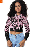 Fandomaniax - Tie Dye Nezuko Cropped Hoodie