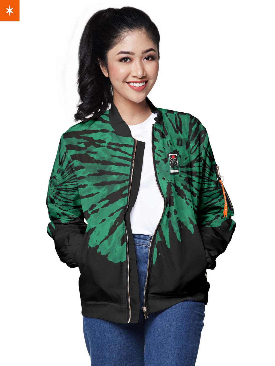 Fandomaniax - Tie Dye Tanjiro Bomber Jacket