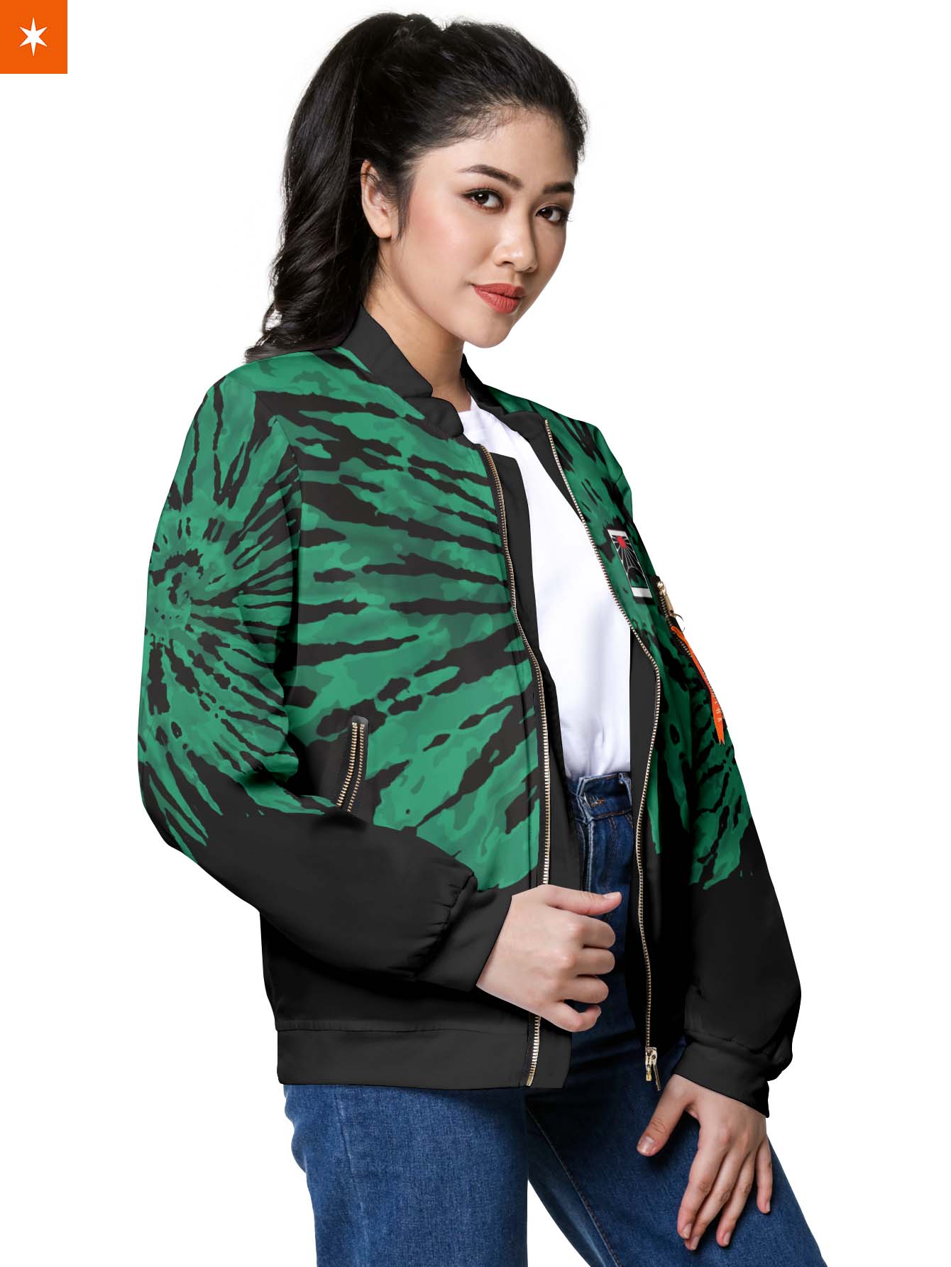 Fandomaniax - Tie Dye Tanjiro Bomber Jacket