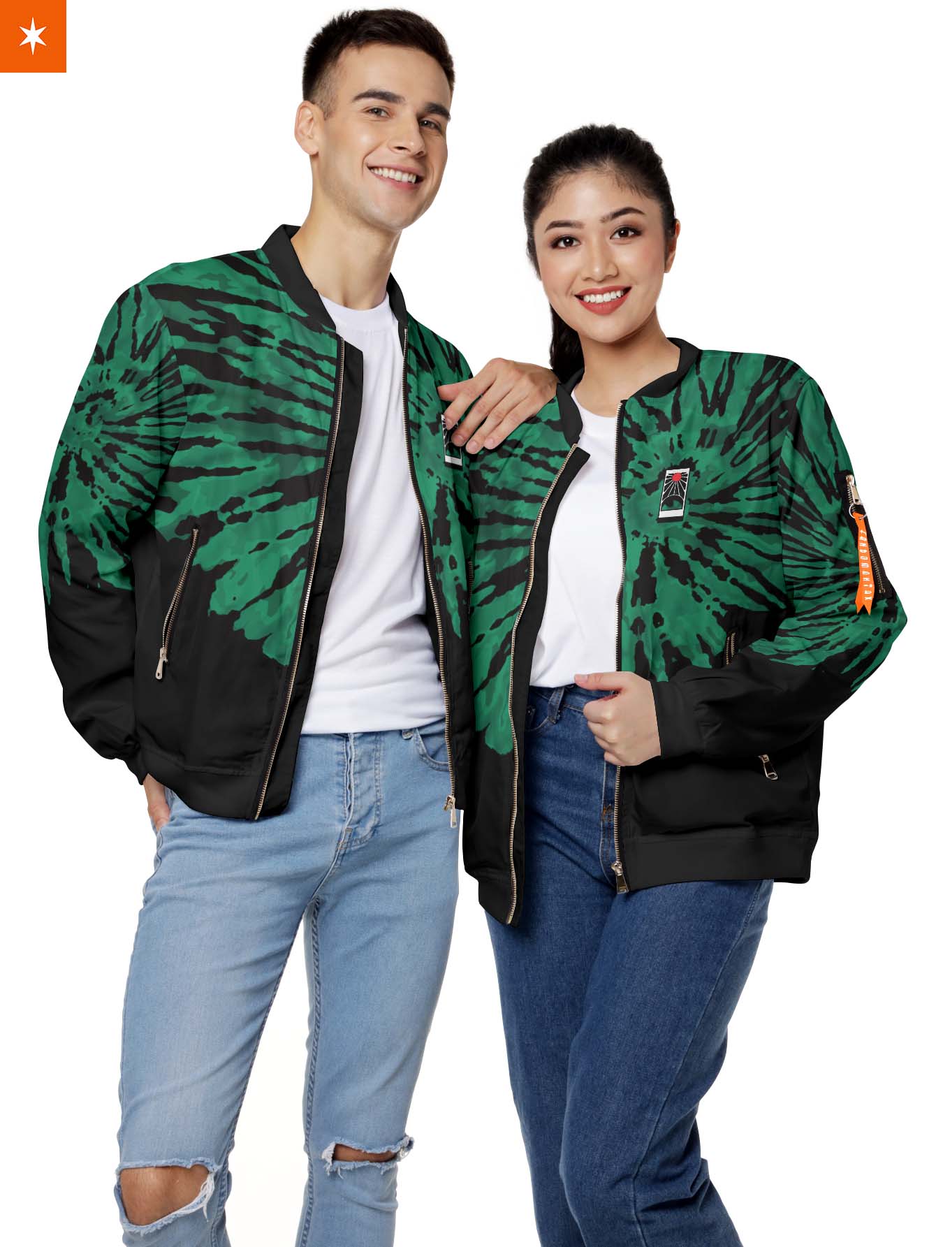 Fandomaniax - Tie Dye Tanjiro Bomber Jacket