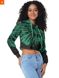 Fandomaniax - Tie Dye Tanjiro Cropped Hoodie