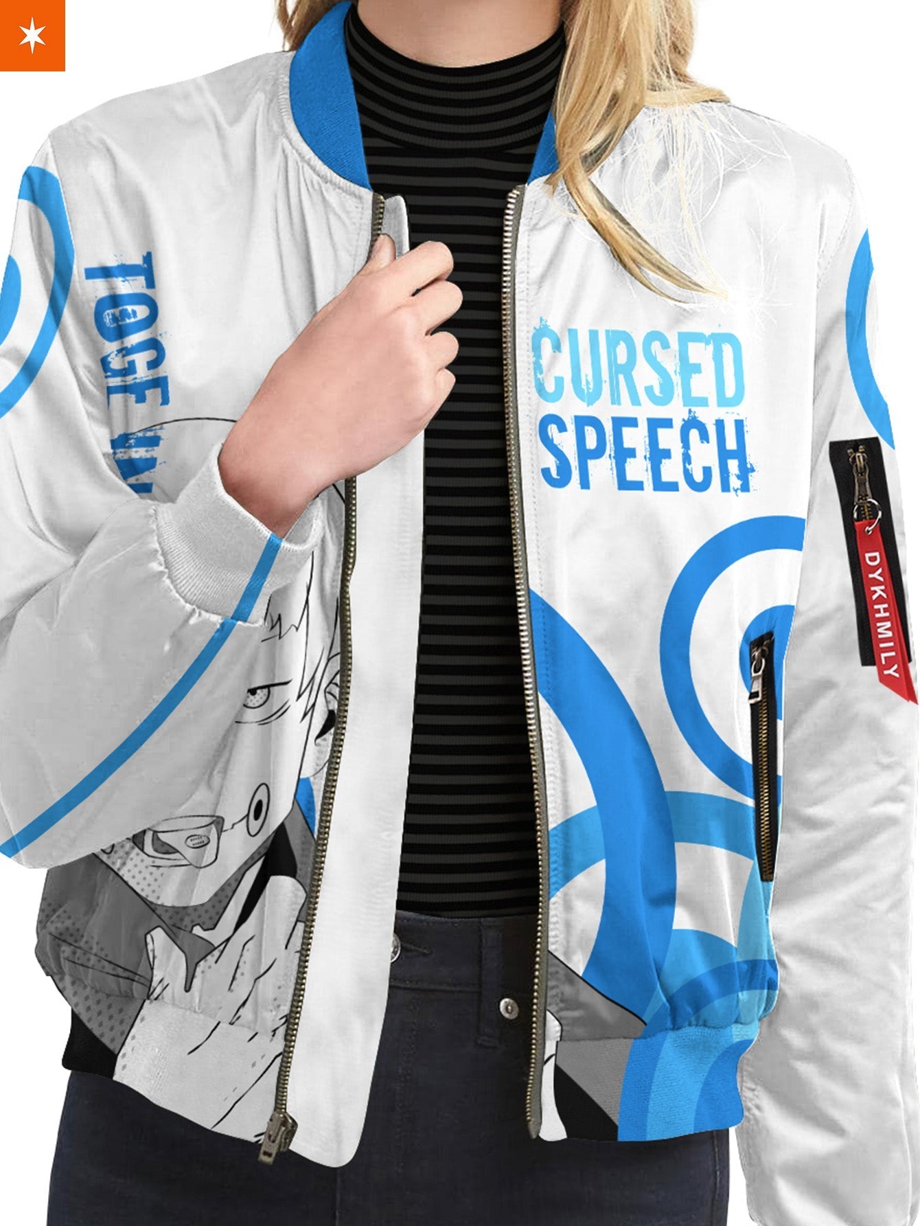 Fandomaniax - Toge Cursed Speech Bomber Jacket