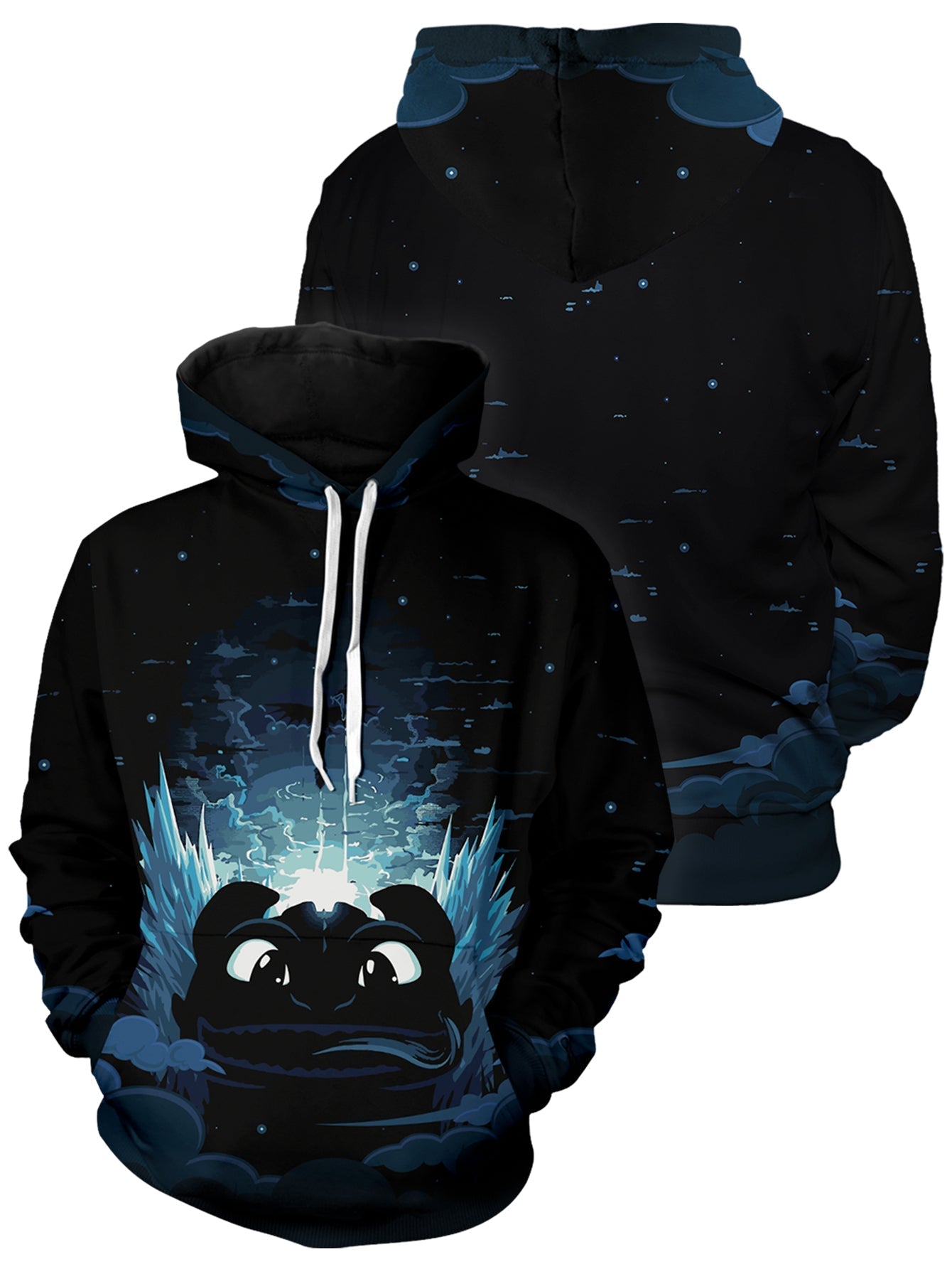 Fandomaniax - Toothless Unisex Pullover Hoodie